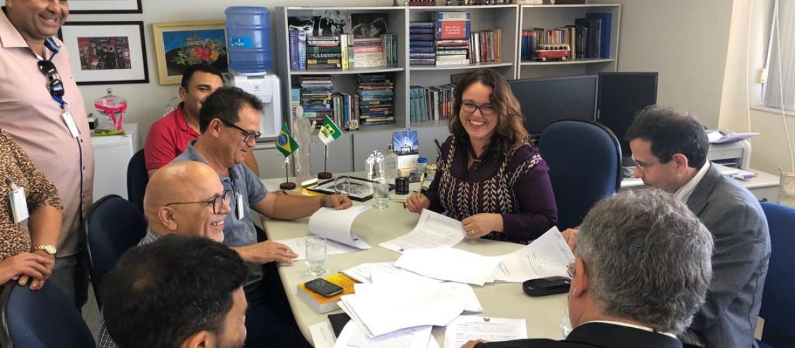 Autoridades do Município de São Bento do Trairi Firmaram o TAG com os Procuradores Luciana Campos e Carlos